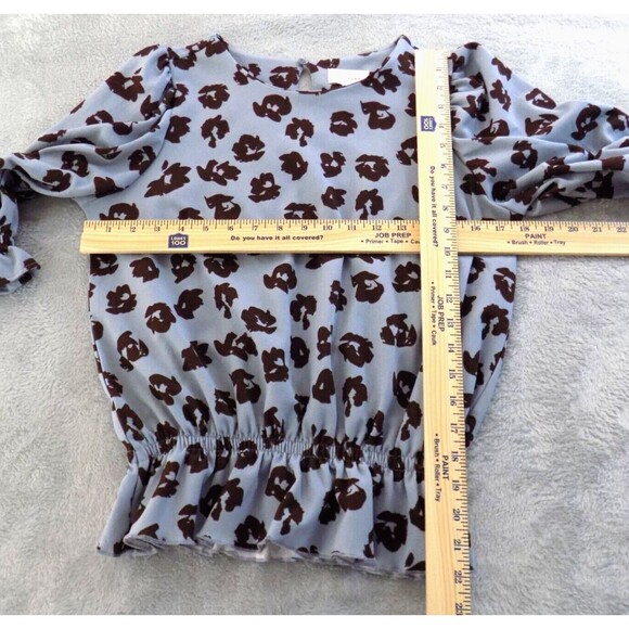 Melloday Top Small Peplum Boho Chic Cottage Office Career Corp (BUNDLE PRICE $6) - Picture 3 of 5